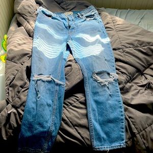 The skinny high rise jeans
